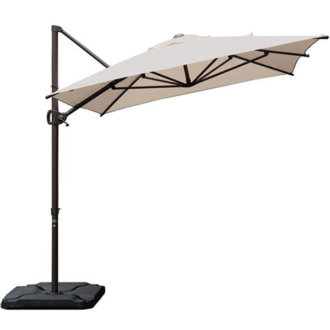 Keep guests shaded while you lounge and linger under this 9 ft. . Abba patio umbrella